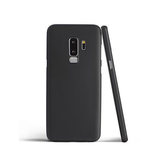 Se Samsung Galaxy S9+ (Plus) - Ultratynd Matte Series Cover V.2.0 - Sort/Gennemsigtig hos DeluxeCovers