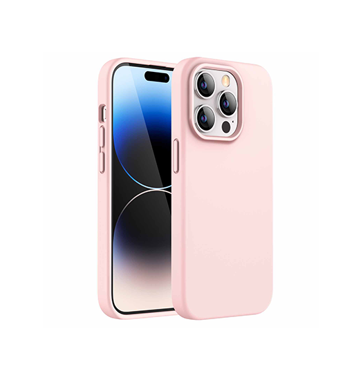 Se iPhone 13 Pro Max - Deluxe&trade; Soft Touch Silikone Cover - Lyserød hos DeluxeCovers