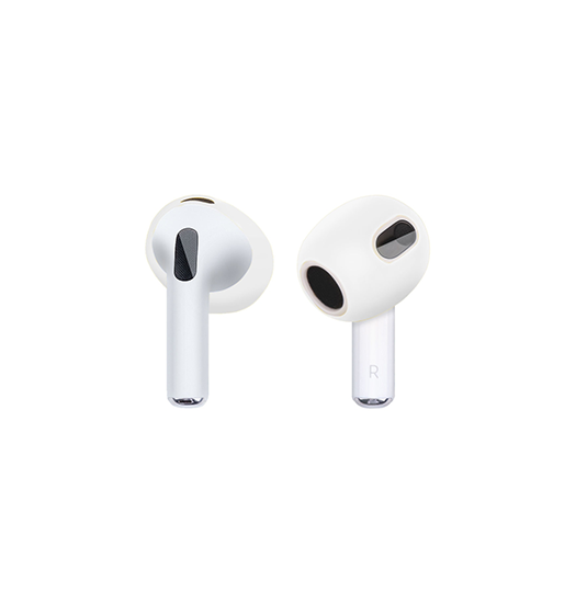 Billede af AirPods 3 | Silikone Cover til Ear Tip / Bedre Greb - Hvid