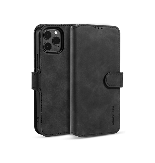 Billede af iPhone 11 Pro - DG.MING&trade; Classical Læder Etui / Taske M. Pung - Sort