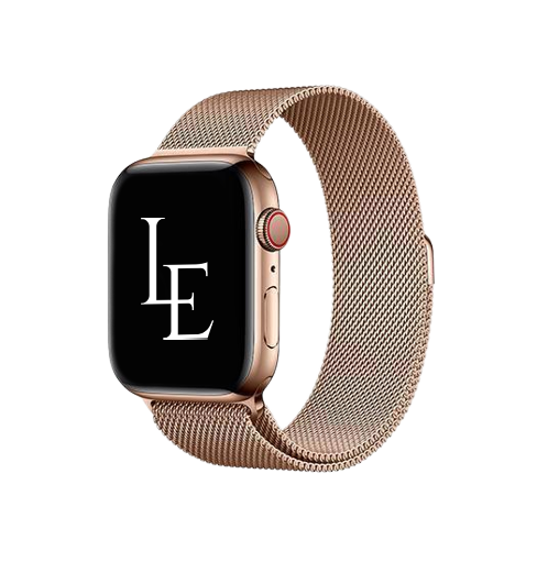 Se Apple Watch 42-44mm - Milanese Rustfri Rem - Guld hos DeluxeCovers