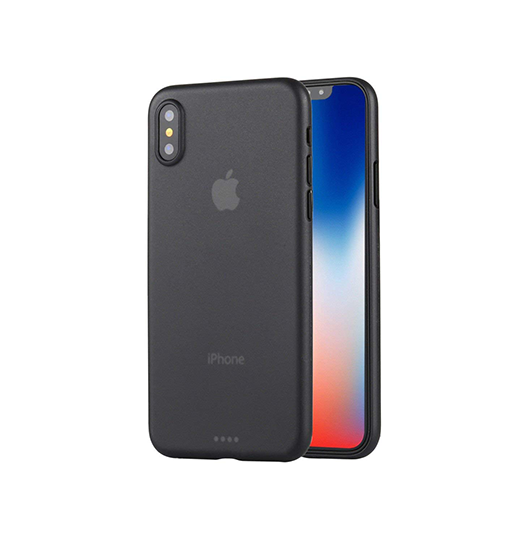 Billede af iPhone X/Xs - Ultratynd Matte Series Cover V.2.0 - Sort