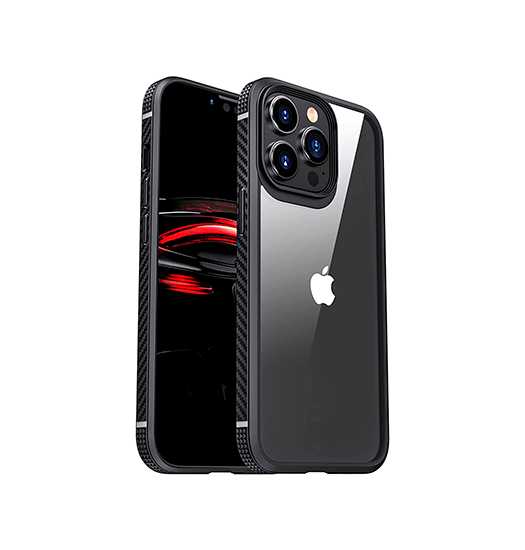 Billede af iPhone 13 Pro Max - MG&trade; TPU Carbon Stødsikkert Cover - Sort/Klar