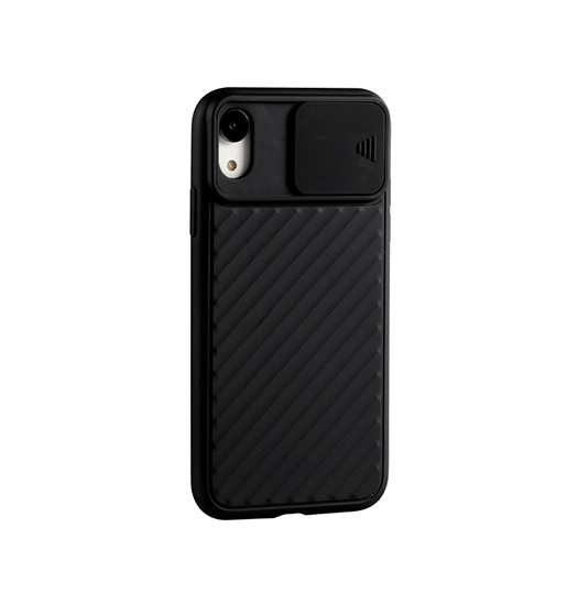 Billede af iPhone XR - Valence&trade; Cam-Slide Håndværker Cover - Sort