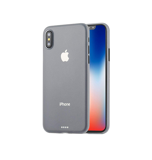 Se iPhone X/Xs - Ultratynd Matte Series Cover V.2.0 - Hvid/Klar hos DeluxeCovers