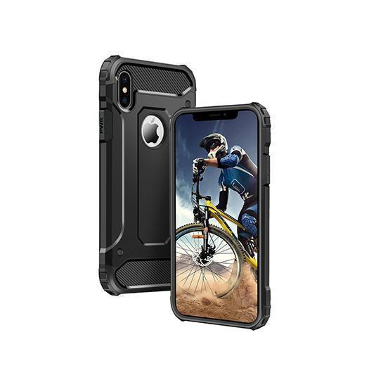 iPhone X/Xs - ARMOR-HV™ Stødsikkert Håndværker Cover - Sort