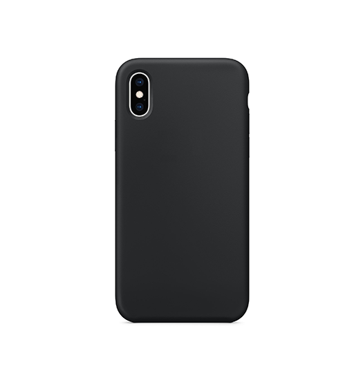 Billede af iPhone X/Xs - Deluxe&trade; Soft Touch Silikone Cover - Sort