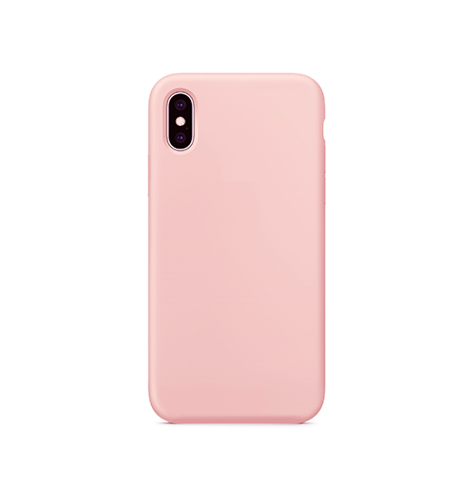 Se iPhone XS Max - Deluxe&trade; Soft Touch Silikone Cover - Lyserød hos DeluxeCovers