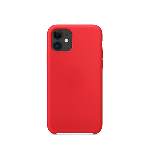 Billede af iPhone 11 - Deluxe&trade; Soft Touch Silikone Cover - Rød