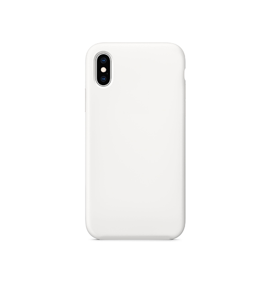 Se iPhone X/Xs - Deluxe&trade; Soft Touch Silikone Cover - Hvid/Gennemsigtig hos DeluxeCovers