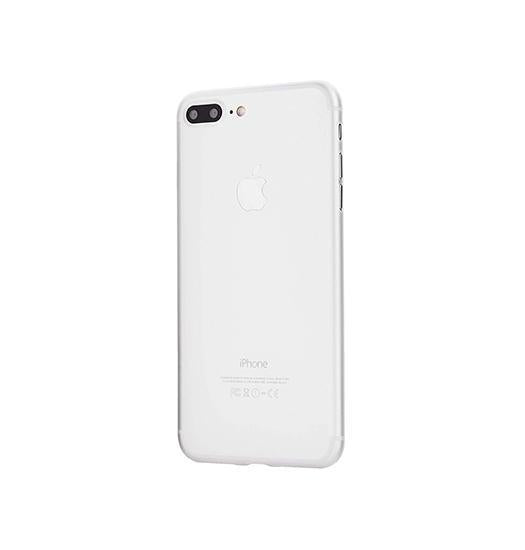 Se iPhone 7/8 Plus - Ultratynd Matte Series Cover V.2.0 - Hvid/Klar hos DeluxeCovers