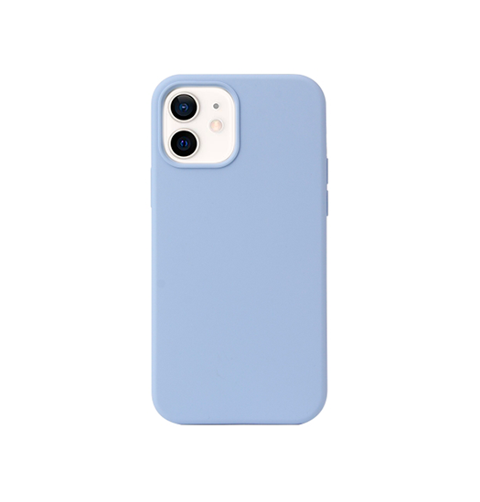 Se iPhone 12 Mini - DeLX&trade; Pastel Silikone Cover - Mineral Blue hos DeluxeCovers