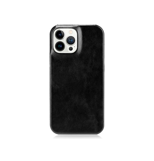 Billede af iPhone 13 Pro Max - LUX&trade; Læder Bagside Cover - Sort