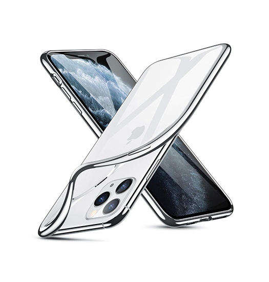 Se iPhone 11 Pro - Valkyrie Silikone Hybrid Cover - Sølv hos DeluxeCovers