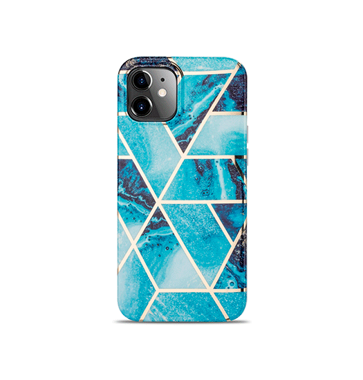 Se iPhone 11 - DELUXE&trade; Marble Silikone Cover - Ocean hos DeluxeCovers