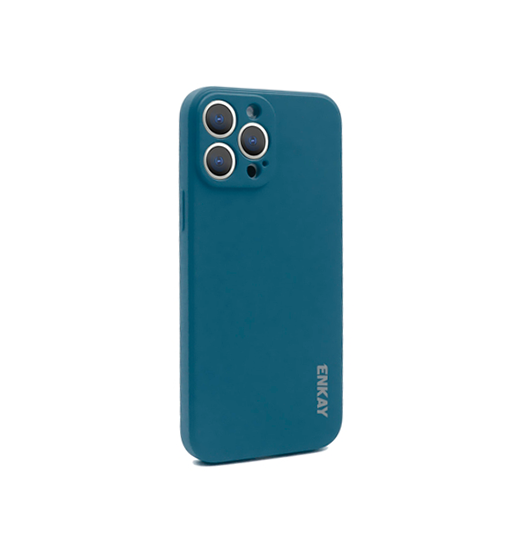 Se iPhone 13 Pro - ENKAY&trade; Smooth Silikone Cover - Navy hos DeluxeCovers