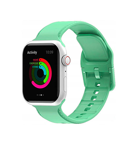 Billede af Apple Watch (38/40/SE/41mm) - CANDY&trade; Silikone Sportsrem - Grøn