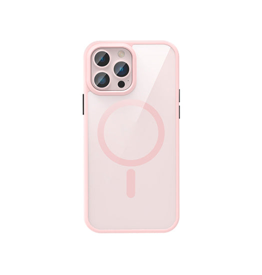 Se iPhone 13 Pro - NX&trade; Magnetisk Silikone Cover M. MagSafe - Rosegold/Pink hos DeluxeCovers