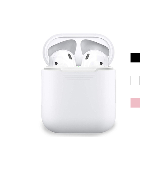 Billede af AirPods (1/2) | DeLX Premium Silikone Cover - Hvid