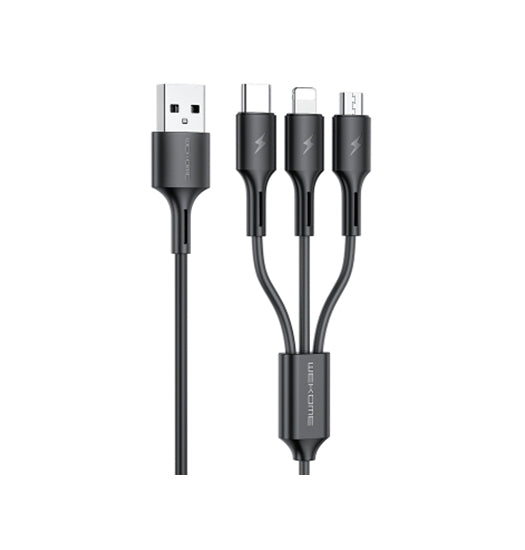 Billede af WEKOME&trade; | 3-i-1 USB-A til Lightning / USB-C / MicroUSB - 1.2M