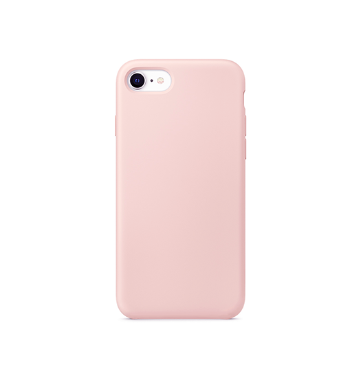 Se iPhone 7/8/SE(2020/2022) - Deluxe&trade; Soft Touch Silikone Cover - Lyserød hos DeluxeCovers