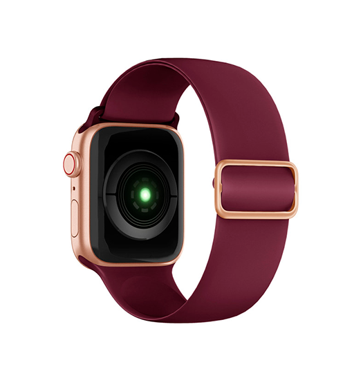 Se Apple Watch (38/40/SE/41mm) - ACTIVE&trade; Silikone Sportsrem - Bordeauxrød hos DeluxeCovers