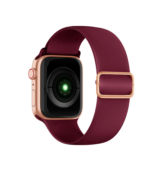 Billede af Apple Watch (42/44/SE/45mm & Ultra) - ACTIVE&trade; Silikone Sportsrem - Bordeauxrød