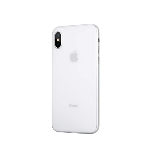 Se iPhone X/Xs - Valkyrie Ultra-Tynd Cover - Hvid/Gennemsigtig hos DeluxeCovers