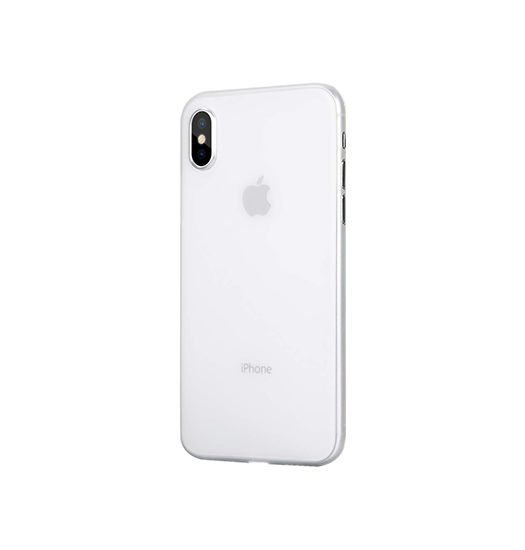 Se iPhone XS Max - Valkyrie Ultra-Tynd Cover - Hvid/Gennemsigtig hos DeluxeCovers