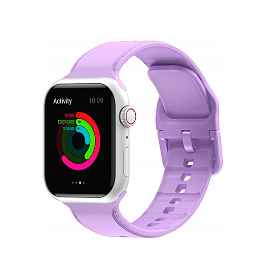 Billede af Apple Watch (38/40/41mm) - CANDY&trade; Silikone Sportsrem - Lilla