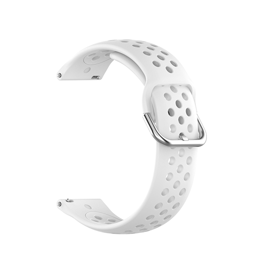 Billede af Samsung Galaxy Watch 5 - 4Run&trade; Silikone Løbe Sportsrem - Hvid