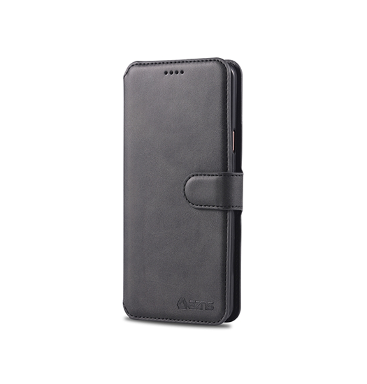 Se Samsung Galaxy S9+ (Plus) - AZNS&trade; Diary Læder Etui / Taske M. Pung - Sort hos DeluxeCovers