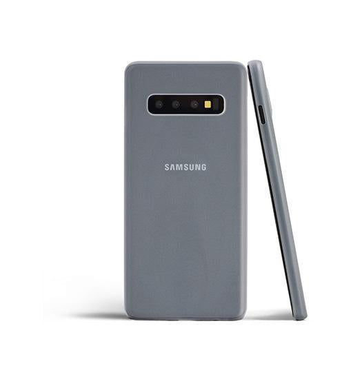 Se Samsung Galaxy S10 - Ultratynd Matte Series Cover V.2.0 - Hvid/Klar hos DeluxeCovers