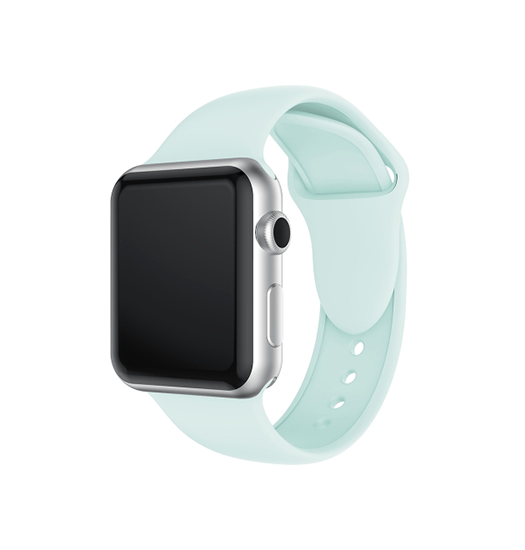 Se Apple Watch (38/40/SE/41mm) - PRO+ Silikone Sportsrem - Turquoise hos DeluxeCovers