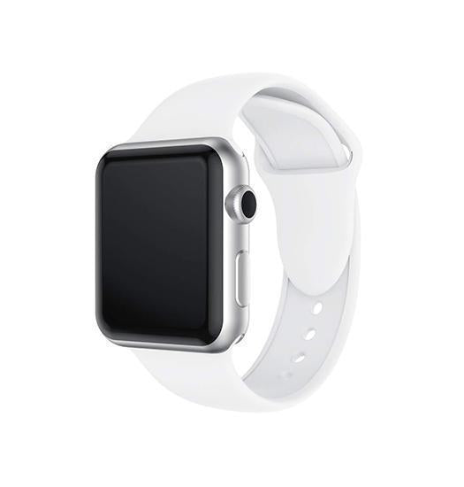 Billede af Apple Watch 42-44mm - PRO+ Silikone Sportsrem - Hvid