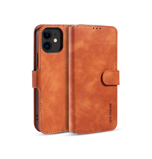 Billede af iPhone 11 - DG.MING&trade; Classical Læder Etui / Taske M. Pung - Brun