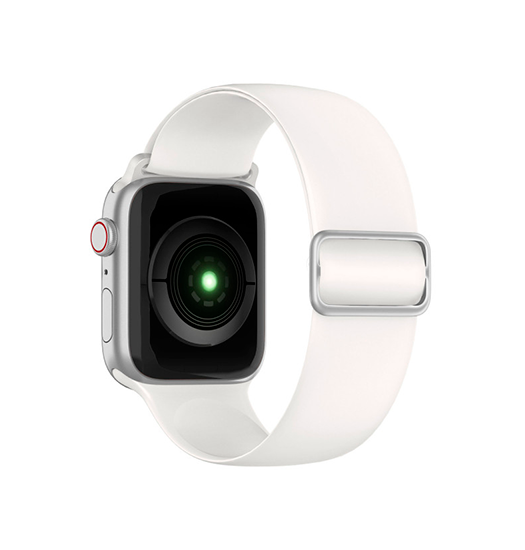 Se Apple Watch (38/40/SE/41mm) - ACTIVE&trade; Silikone Sportsrem - Hvid hos DeluxeCovers