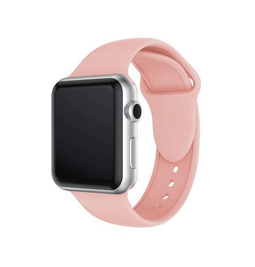 Billede af Apple Watch 42-44mm - PRO+ Silikone Sportsrem - Pink Sand
