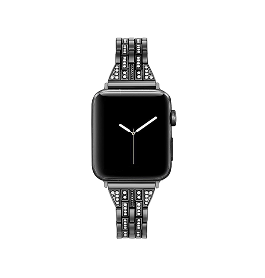 Apple Watch (38/40/SE/41mm) - Koh-i-Noor Dame Urlænke - Sort