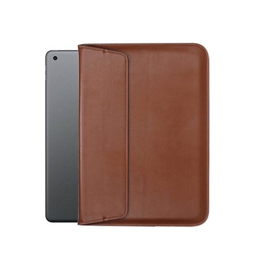 Se iPad 10.2" 7/8/9 (2019/2020/2021) Retro Diary Læder Sleeve - Vintage Brun hos DeluxeCovers