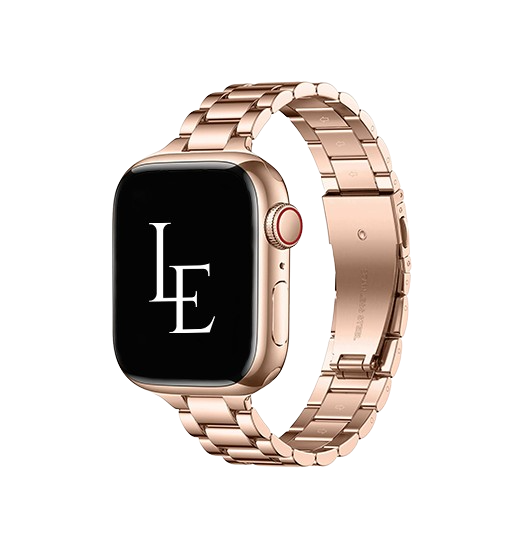 Se Apple Watch (38/40/SE/41mm) - L'Empiri&trade; Thin Rustfrit Urlænke - Rosegold hos DeluxeCovers