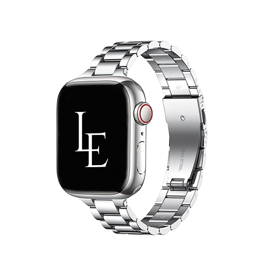 Billede af Apple Watch (42/44/SE/45mm & Ultra) - L'Empiri&trade; Thin Rustfrit Urlænke - Sølv
