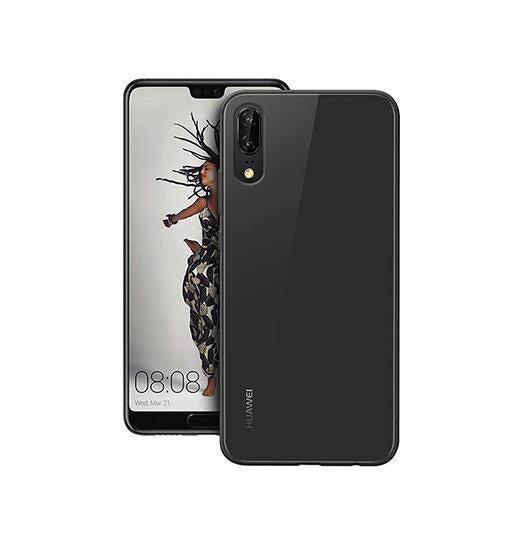 Se Huawei P20 - Premium 0.3 Silikone Cover - Gennemsigtig hos DeluxeCovers
