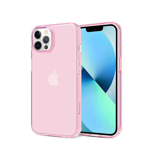 Se iPhone 12 Pro - Ballet&trade; Crystal Silikone Bagside Cover - Pink hos DeluxeCovers