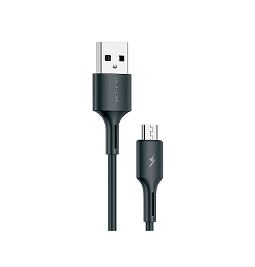 Billede af WEKOME&trade; | USB-A Til Micro USB - Oplade / Data Kabel - Sort - 1.2M