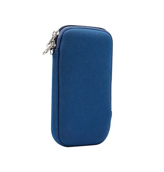 Se Samsung Galaxy S7 - Simple Nylon Sleeve Etui M. Lynlås - Navy / Blå hos DeluxeCovers