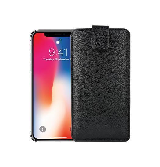 Billede af Samsung Galaxy A12/A10/A9/A8+/A8 - Verona Læder Sleeve M. Lukning - Black Onyx