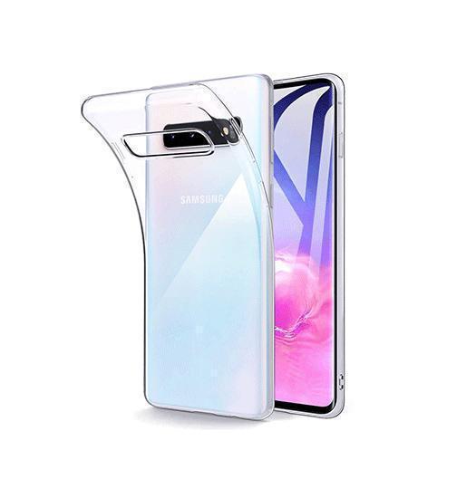 Se Samsung Galaxy S10 - Ultra Silikone Cover - Gennemsigtig hos DeluxeCovers