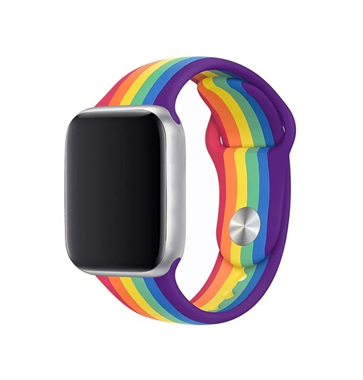 Billede af Apple Watch (38/40/SE/41mm) - LGBT Silikone Rem - Pride