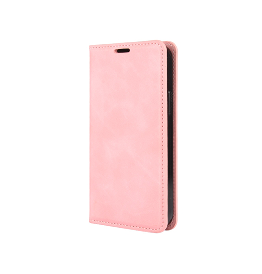 Se iPhone 11 Pro Max - Soft Power&trade; Flip Læder Etui / Pung - Lyserød hos DeluxeCovers